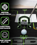 Four Pack Golf Putting Gates With Stands For Indoor And Outdoor Practice Stroke Control And Accuracy Training Aids with ball