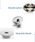 Antique Stainless Steel Round Cabinet Knobs And Drawer Handles 2 Pack Hella Durable featuring smooth surface and deep hole thread.