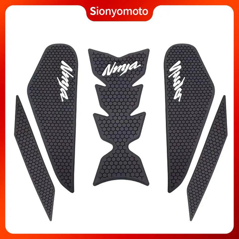 Tank Pad Protector Stickers Set For Ninja 400 500 2019 To 2023 Anti Slip Gas Tank Guard Decals Kit Durable PVC Rubber