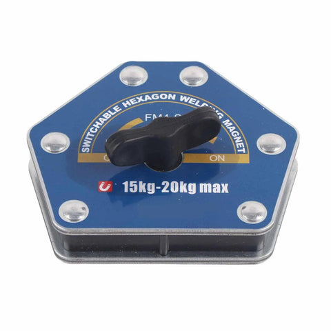 Solid One Button Degaussing Magnetic Welding Locator For Steel And Iron Pipe With 25 Kilos Suction Power Super Strong Multi Angle Positioning Fixture Tool For Heavy Duty Welding Projects showcased isolated on a white background.