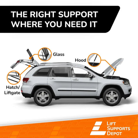 2 Pack Liftgate Hatch Gas Struts For RX350 2007 Through 2009 SUV Heavy Duty Lift Supports Easy Install Durable Gas Shocks on SUV