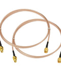 2 Pack SMA Male To SMA Female Bulkhead Antenna Extension Cable RG316 One Meter Three Point Three Feet Works With 4G LTE Routers