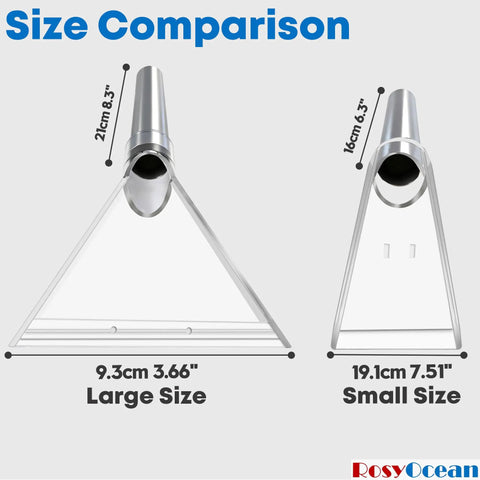 Universal Hand Tool For Truck Mount And Portable Extractor Vacuum Cleaners, Upholstery And Carpet Cleaning Attachment size comparison