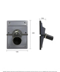 Hassle Free Hvac Wall Penetration Cover Kit With Soft Seal Gasket showcasing durable molded composite housing, dimensions 9.84x7.84 inches.