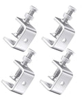 Heavy Duty 4pc C Clamp Set With Adjustable Knobs For Woodworking And Welding Tables, 30mm jaw, stainless steel clamping tools.