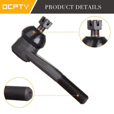 Chevy Front Ball Joint Kit Set 2 Upper And 2 Lower For Blazer K10 K20 Suburban K5 V10 Suburban 1981-1991 Durable Suspension Beefed Up With OEM Style Heavy Duty Joints, black threaded tie rod end