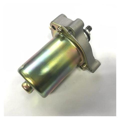 Heavy Duty Starter Motor for 125cc Go Kart showing copper relay and mounting bracket, part of Carburetor Synchronizer Tool for Racing Go Kart Rotax Max FR125 125cc Heavy Duty Starter Motor Motorcycle Starter With Easy Install And Copper Relay For OEM Grade Performance