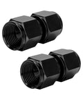 2 Pack 10AN Female To 10AN Female Swivel Coupler Fitting Aluminum Hose End Adapter For Most Vehicles Car Accessories Durable Black Anodized Aluminum Premium Quality black female swivel couplers
