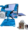Top Tier Heavy Duty Bench Polisher 1100W Variable Speed Grinder And Belt Sander Station with blue metal base and motor.