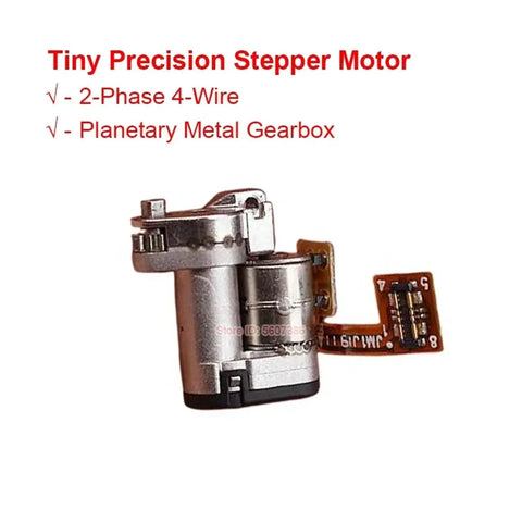 One Piece Pro Grade Precision Stepper Motor Starter With Planetary Gearbox 2-Phase 4-Wire Drive Metal Gearbox 1.6mm Flat Shaft