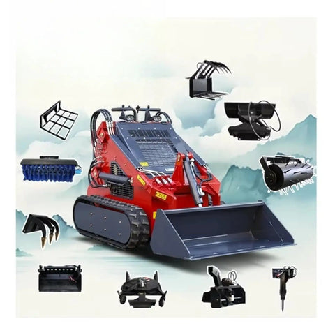 Compact Track Loader Skid Steer With Enclosed Cab And High Flow Hydraulics For Snow Removal, Excavation, Demolition, And Site Preparation