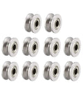 V624ZZ Deep Groove Ball Bearings 4x13x6mm Shielded Carbon Steel For Guide Rails And Pulleys 10 Pack arrangement