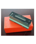 Rock Solid Sensitive Plane Level Dial Indicator Gauge on red box, made in Japan, precision measurement tool for industrial use.