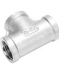 Stainless Steel Tee Fitting Half Inch NPT Female Three Way Connector For Plumbing And Industrial Use High Quality Durable