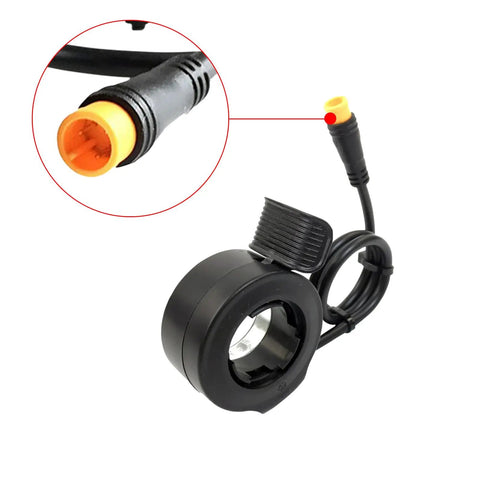 Thumb Throttle 22mm For Electric Bikes And Scooters Two Pack Finger Throttle Seven Eighths Inch Universal Left Right Mount Hall Sensor Compatible 24V To 72V Sensor Controller Replacement With Brake Switch