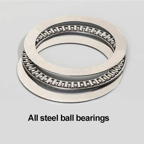 Steel ball bearings for Heavy Duty Rotating Turntable Lazy Susan For Kitchen Tabletop Wood Serving Tray With Silent Bearings.