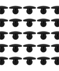 100x Rubber Feet Push In Knurled Bumpers For 1/4 Inch Holes displayed in a grid layout, no tools needed press fit design visible