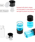 Snatch This Pack Of Twelve Leakproof 2Ml Clear Borosilicate Glass Vials Featuring Tight Screw Threads And Secure Plastic Stopper Caps with liquid samples and caps