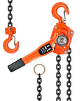 6 Ton Manual Lever Chain Hoist with 10 Foot Lift and 2 Hooks Heavy Duty G80 Chain Come Along Winch for Warehouse Use