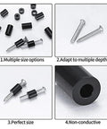 Black Nylon Round Spacer Assortment Kit With 960 And 1280 Pieces For Jewelry Making And Electronic Assembly No Thread Spacers Set Dual Use Do It Yourself And Tech Builds Spacers Four Sets, black nylon spacers with screws