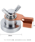 Super Strong Magnet Ground Clamp For Welder Cable With N52 Rare Earth Magnet and copper terminal, showcasing butterfly screw design.