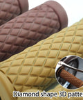 Non Slip Rubber Motorcycle Hand Grips For Seven Eighths Inch And Twenty Two To Twenty Four Millimeter Handlebars Vintage Thruster Style