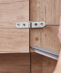 Foldable Cabinet Hinge 180 Degree Flap Screw On Iron Silent Hinge For Doors Drawers Desks And Sewing Tables Heavy Duty 76x15x2mm