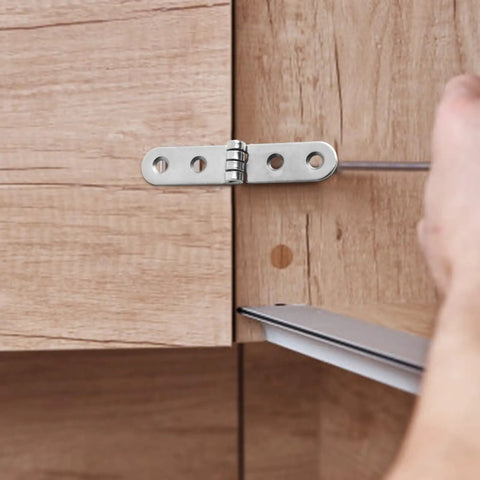 Foldable Cabinet Hinge 180 Degree Flap Screw On Iron Silent Hinge For Doors Drawers Desks And Sewing Tables Heavy Duty 76x15x2mm