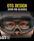 Clear Lens Safety Goggles With Anti Fog Scratch Resistant Eye Protection PPE UV Shield All Day Comfort And Adjustable Vents