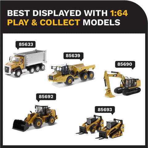 1 64 Scale Cat Skid Steer Loader And 297D2 Compact Track Loader Set With Diecast Metal Construction Clear Cab Windows