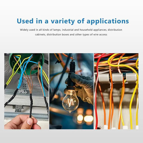 52 Piece Wire Connectors Kit For 28 12 AWG Quick Connect Lever Nuts Multi Model Set Safe Insulated Wiring Tools, usage examples