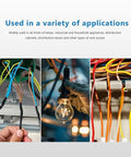 54 Pack Lever Wire Connectors For 28-12AWG Push Wire, Quick Wiring Nuts, Insulated Safe Splice Plugs in use in electrical settings