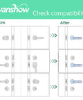 Compatibility diagram for Smart Door Lock With Knob Keyless Entry Entry Handle Home Security Fingerprint Door Knob For Bedroom Front Door Or Apartment