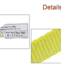 Heavy Duty Lifting Straps 2200 Lb Capacity Eye To Eye Webbing Sling label and close-up texture detail