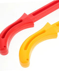 Versatile Pro Grade Two Pack Woodworking Push Blocks And Safety Push Sticks Set in red and yellow for router table carpentry