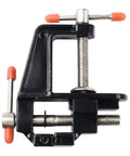 Handy Space Saving Mini Bench Vise With Cast Aluminum Body And Steel Screw And Handle, Lightweight and Portable for DIY Projects.