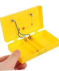 Reliable Conductivity Learning Kit for Hands On Physics Experiments, open yellow case with circuit components visible.