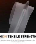 Close-up of transparent Two Pack Bicycle Tire Liners That Fight Punctures, 0.5mm thick, highlighting high tensile strength