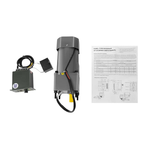 250W Gear Motor With 1 To 5 Reduction 110V Single Phase 270 RPM Adjustable Speed Controller Workhorse Gear Reducer kit