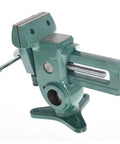 Heavy Duty 3.5 Inch Parrot Vise Multi Angle Swivel Workbench Clamping Tool With Reliable Locking Jaw Grip rock solid flex side view