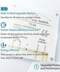 Programmable 12V Timer Switch With 16 Independent On Off Schedules, Timing Range From 1 Minute To 7 Days front view showing features.
