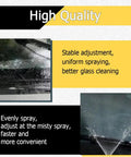 Image showcasing the spray pattern of the Plug And Play Windshield Washer Nozzles Kit With Jet Sprayers And 2 Meter Fluid Hose Connector for clean windshields.