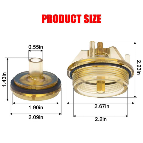 Heavy Duty One Inch And One Quarter Inch Backflow Preventer Repair Kit For 765-1 Bonnet And Poppet 905-212 Seals sizes shown