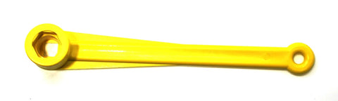 1-1/16 Inch Marine Propeller Wrench With 9/16 Inch Drain Plug Socket Durable Glass Reinforced Plastic Yellow Onboard Emergency Tool For Boats