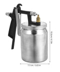 High Performance Pneumatic Paint Sprayer With High Atomization For Cars Furniture Doors And Garden Slick Finish Rapid Painting Tool, steel, 4.13in height, 3.03in width.