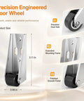 Precision engineered door wheel with dual axle design, 3.11 in height, smooth finish, part of Tough As Nails Vertical Track Rollers.