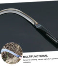 2-Pack Mowing Sickle Weeding Hook With No Slip Grip for Gardening and Harvesting, rustproof design, curved blade view