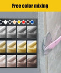 All In One Tile And Stone Crack Repair Kit For DIY Home Tile Repairs with color samples and application on tile edge