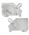 Bridge Cam Welding Gauge Set With Clear Scale For Weld Reinforcement And Fillet Leg Length displayed flat on white background.