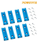 2 Sets T Track Intersection Kit With Predrilled Mounting Holes And Wood Screws For Universal Aluminum T Track Accessories In Woodworking Jigs And Fixtures Ideal For Flexible Jig Arrangements And Easy On The Fly Reconfiguration